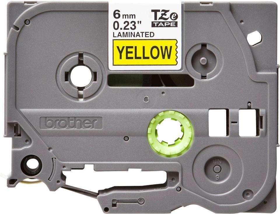 Fita de Impressão Laminada BROTHER TZe-611 (Preto sobre Amarelo), miniatura 4