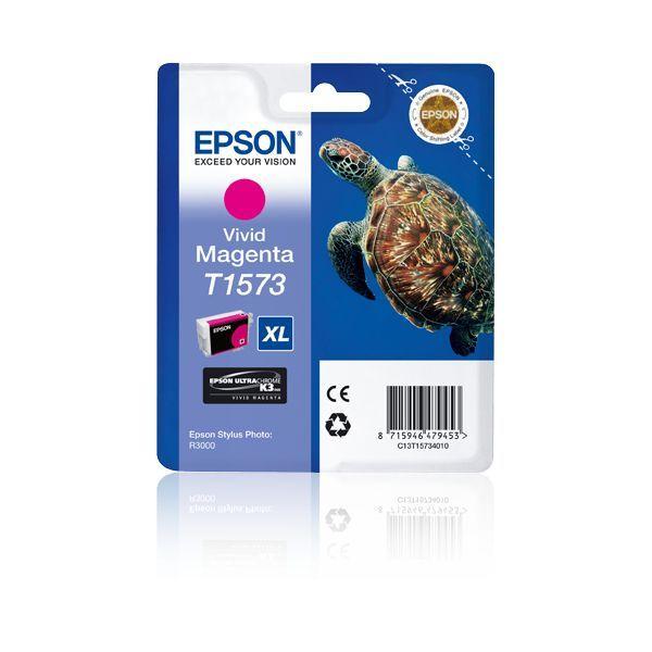 Tinteiro EPSON C13T15734010 (2300 páginas - Epson Stylus Photo R3000 - Magenta Vivo)
