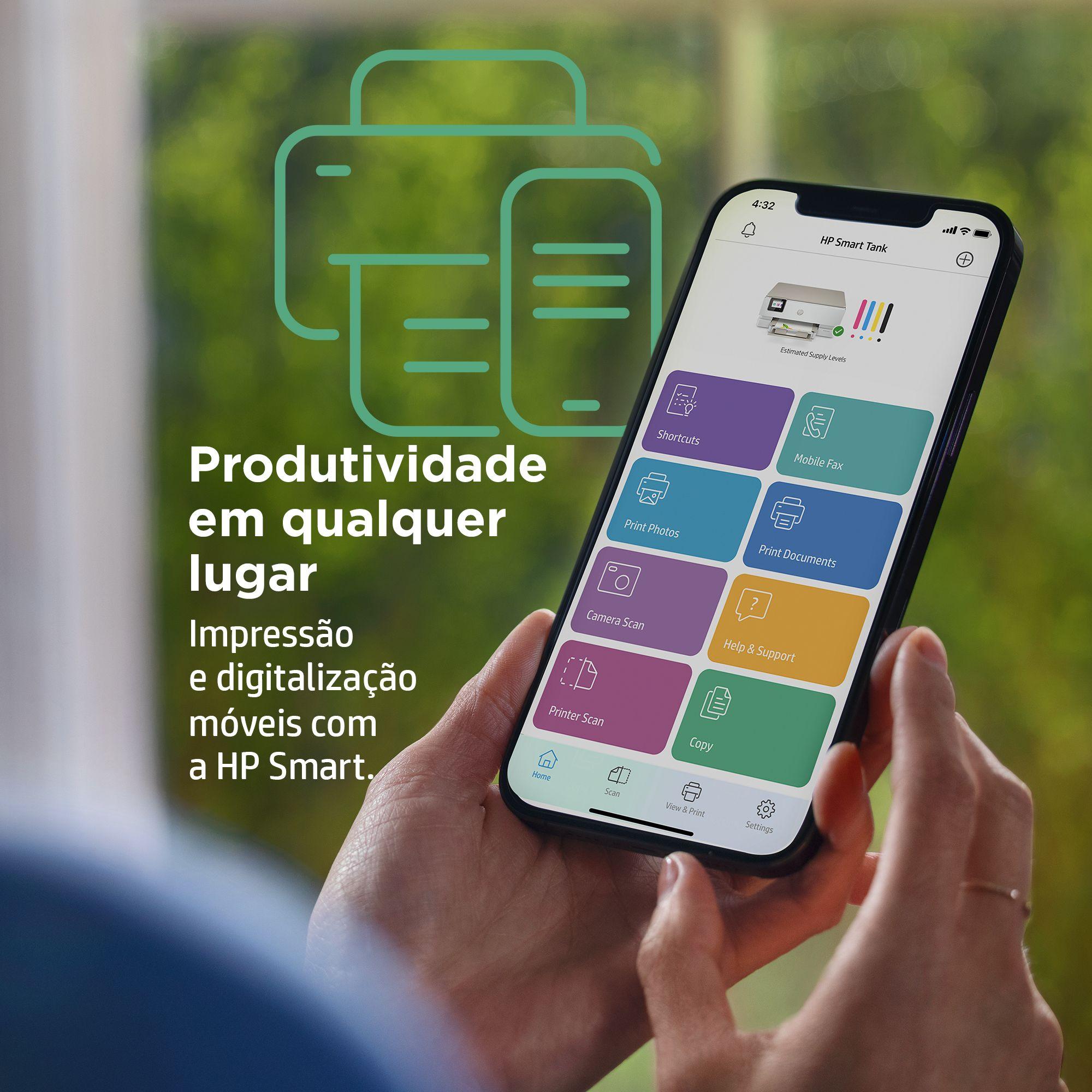 Impressora Multifunções HP ENVY Inspire 7220e (A4 - Impressão a cores - 125 folhas - Bege), miniatura 19