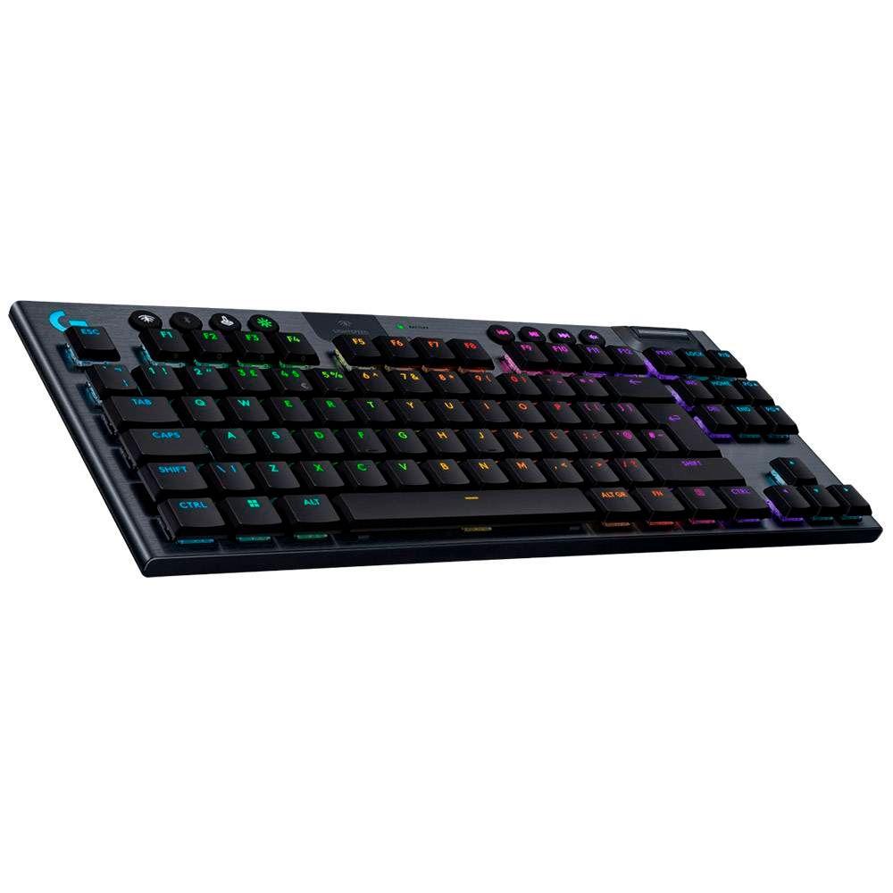 Teclado LOGITECH G915 X LIGHTSPEED TKL (Inglês - Logitech GL Tactile - USB + RF Wireless + Bluetooth - Preto) — miniatura 3