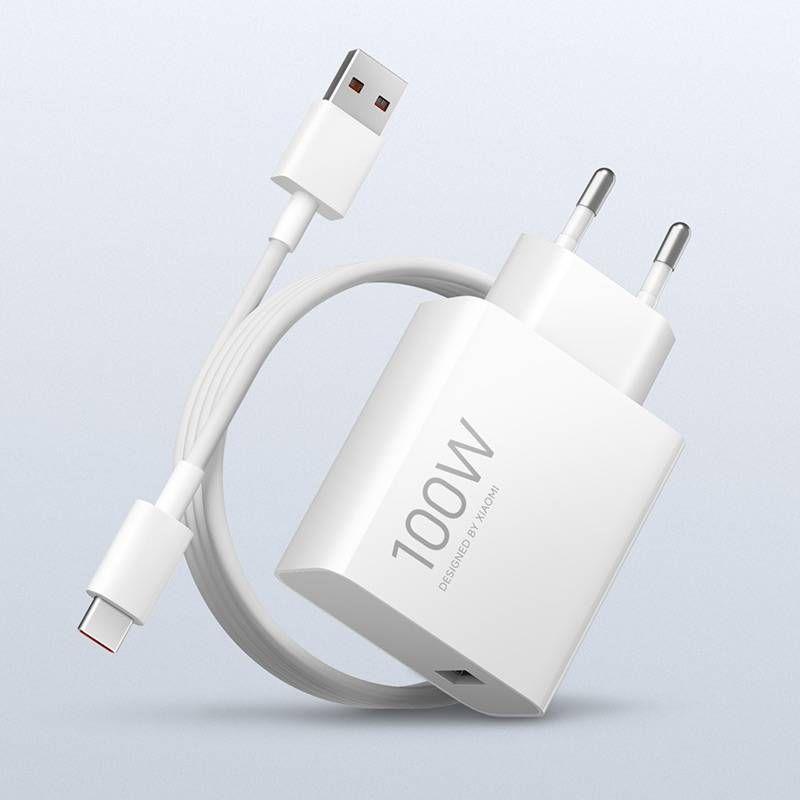 Carregador de Parede XIAOMI 100W Charging Combo Type-A EU (100 W - Branco) — miniatura 3