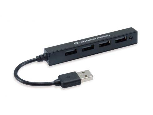 Hub USB 2.0 CONCEPTRONIC HUBBIES05B (0,09 m - USB 2.0 - Preto)