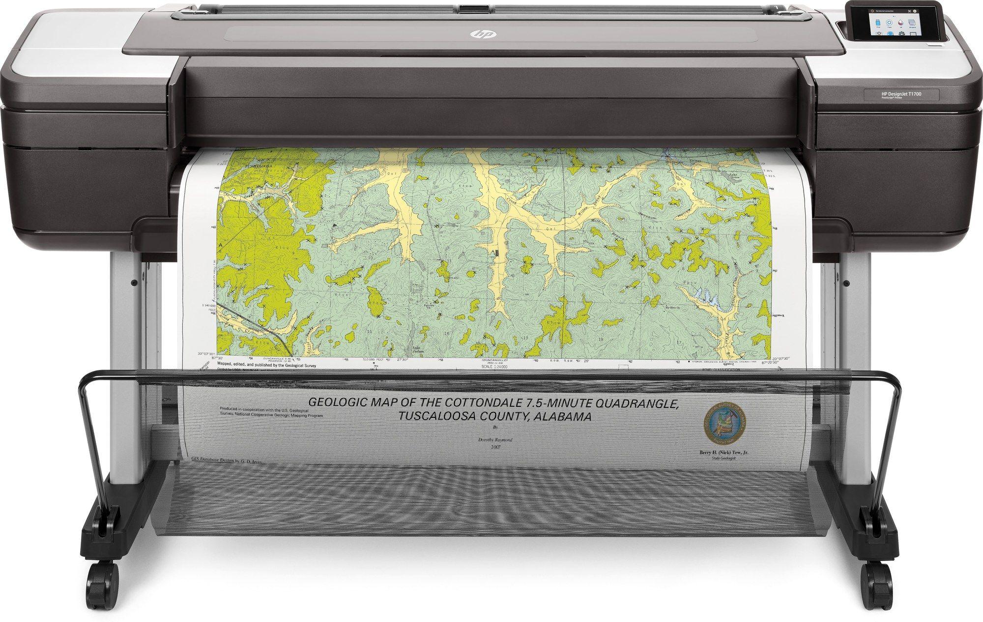 Plotter HP DesignJet T1700 (Com Fios - Preto)