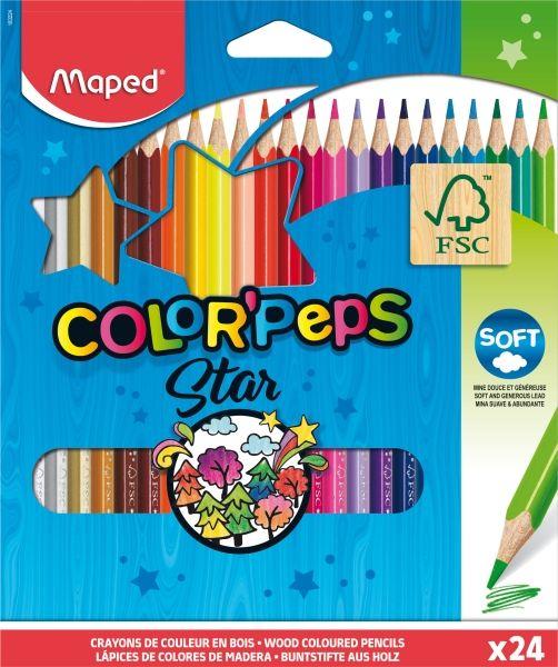 Lápis de Cor MAPED Color'Peps Star (Cartão - Multicor)