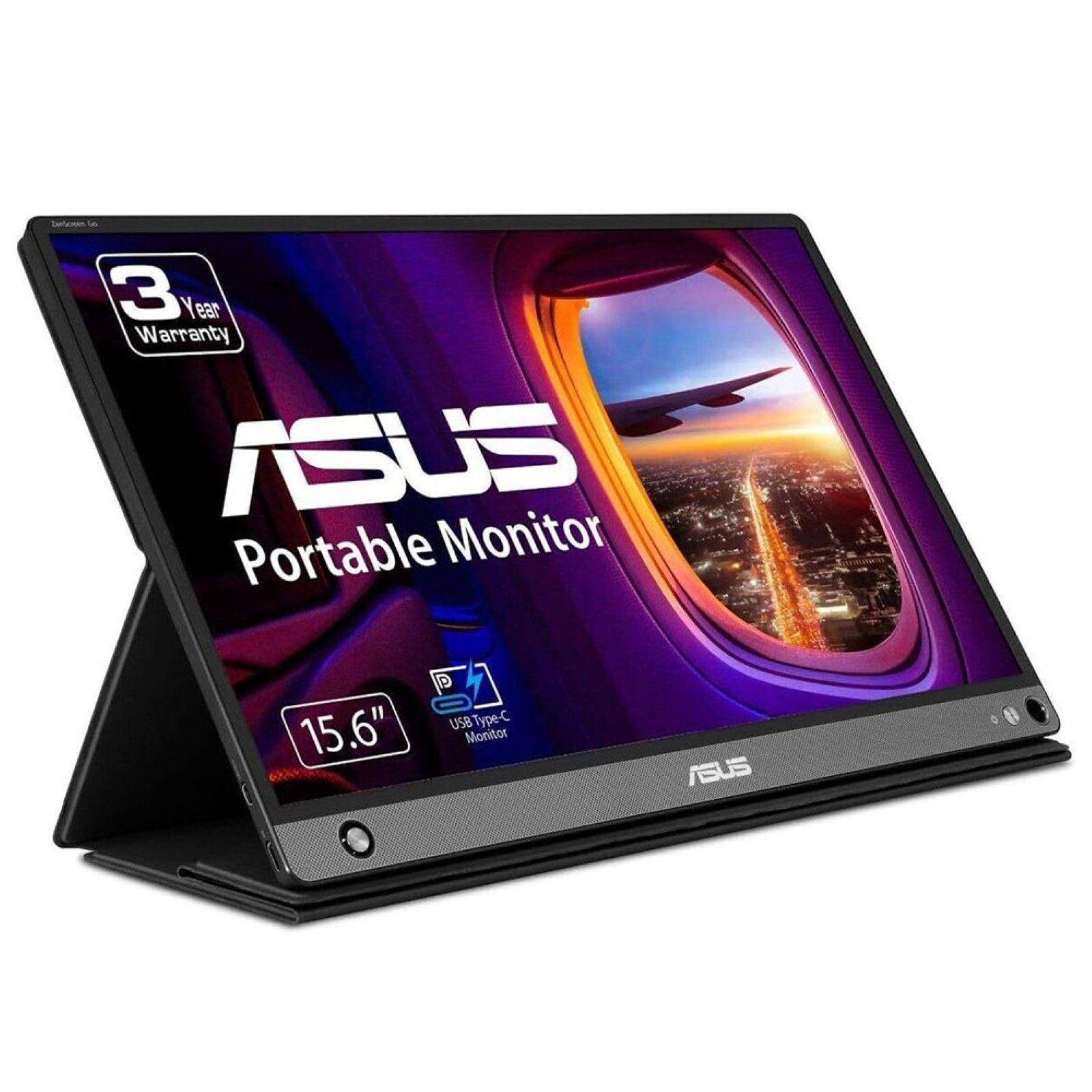 Monitor ASUS ZenScreen Go MB16AHP (15,6" - IPS - 60 Hz - Preto)