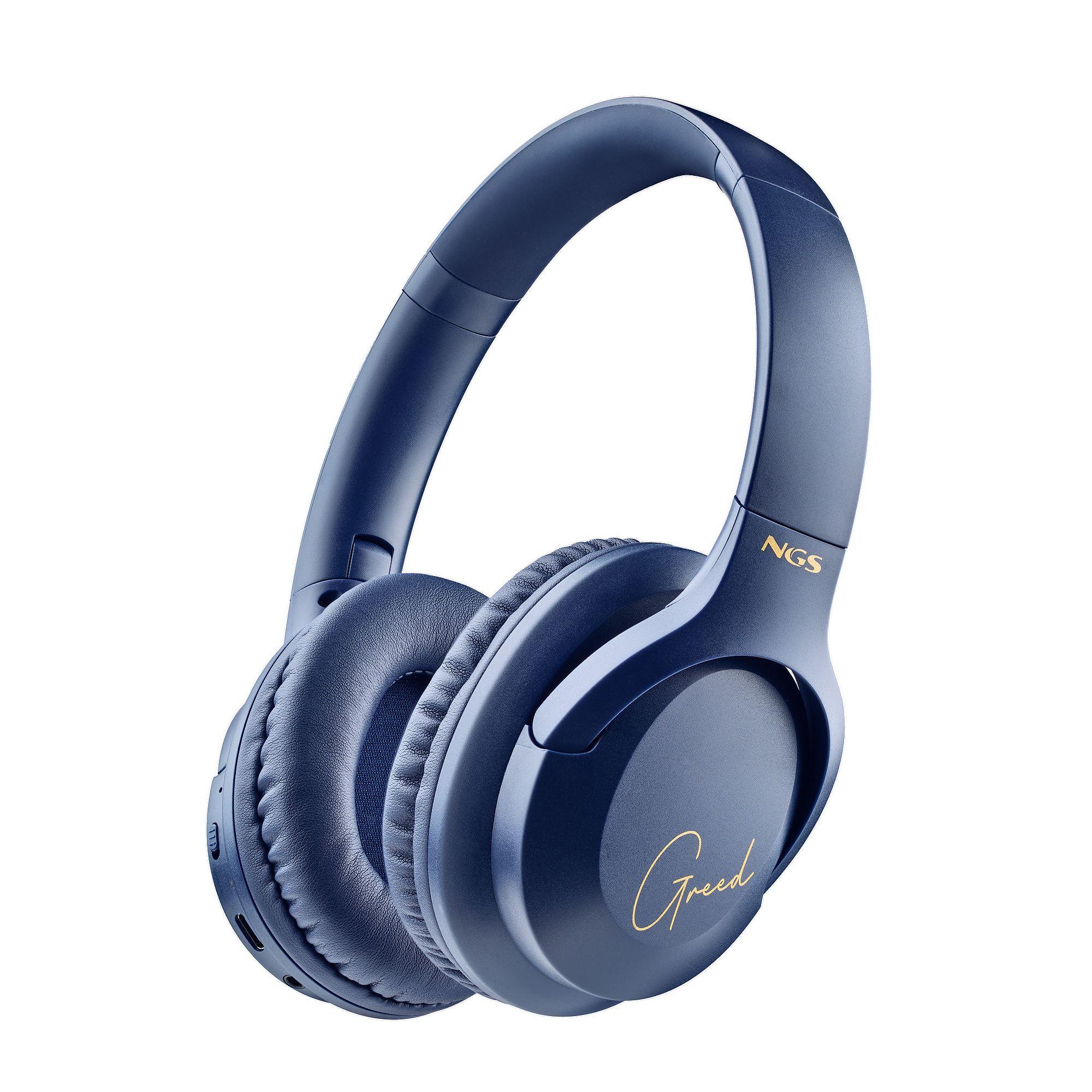 Auscultadores NGS Artica Greed (Binaural - Com fios e sem fios - Circum-aural - Azul)