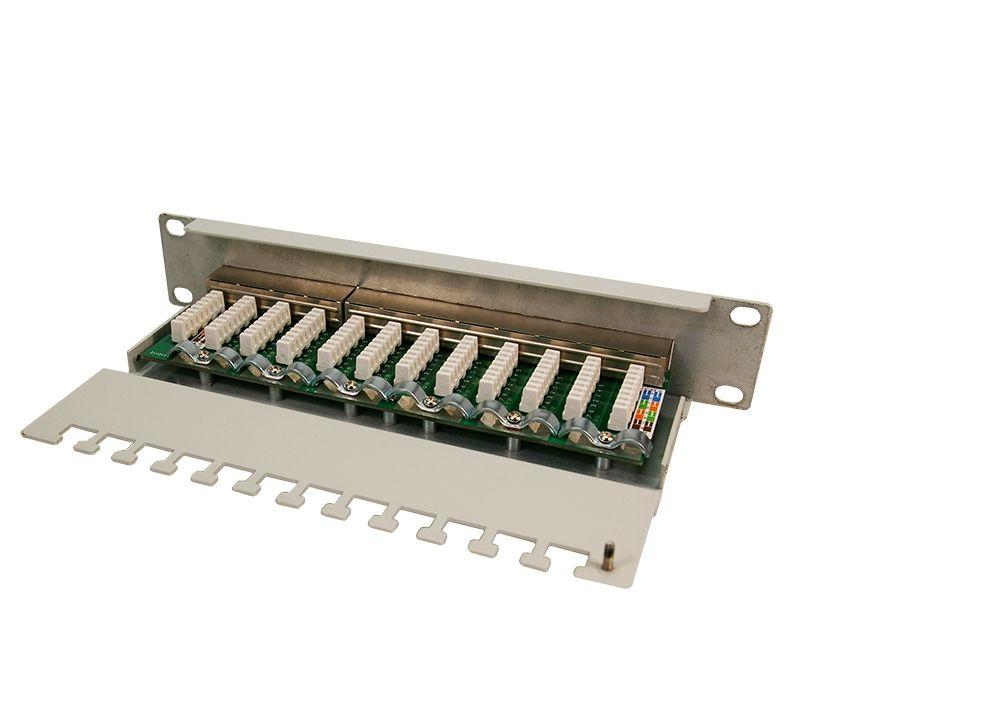 Painel de Patch LOGILINK NP0041 (RJ-45 - Cat6 - Cinzento)