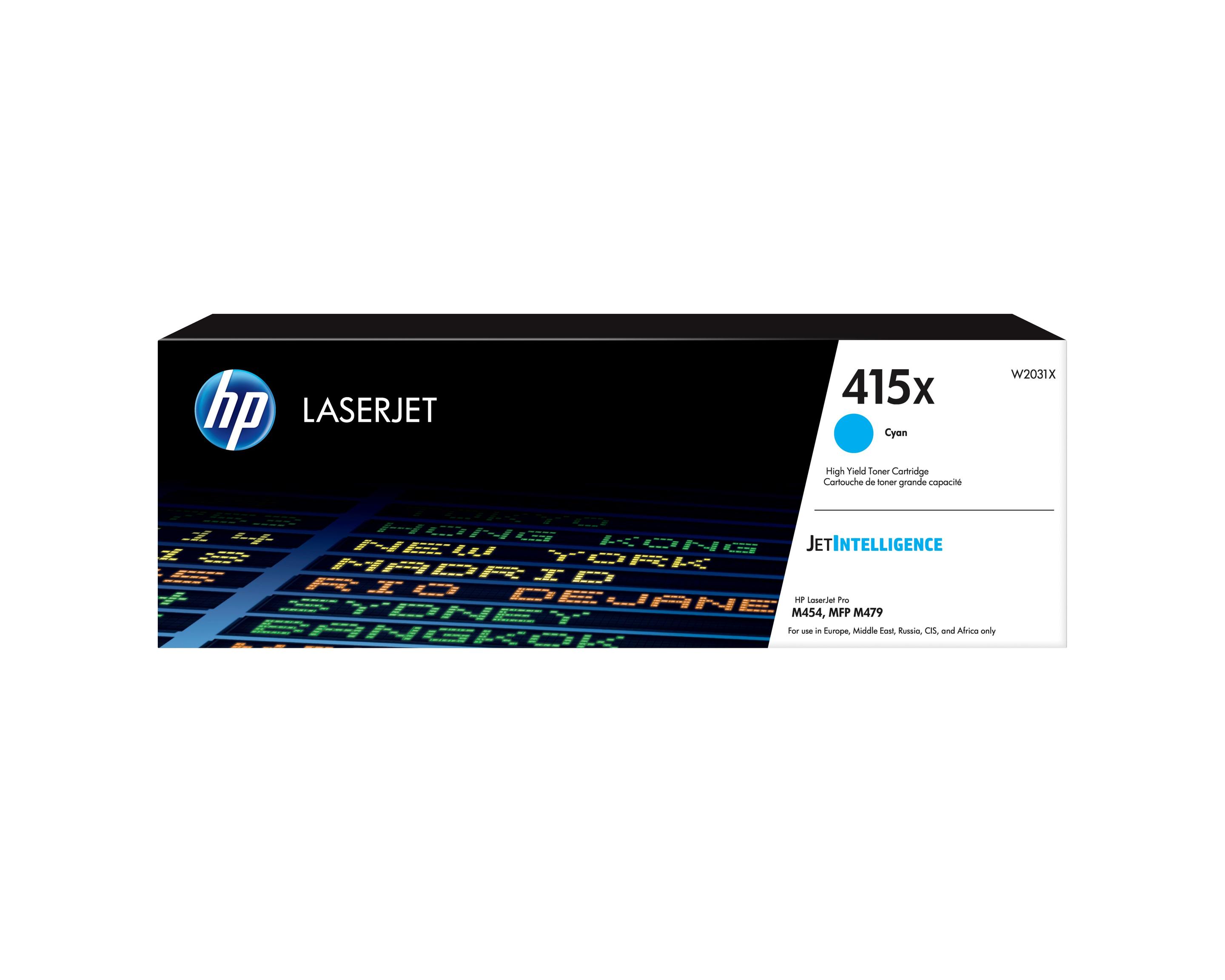Toner HP W2031X 415X (6000 páginas - Ciano)