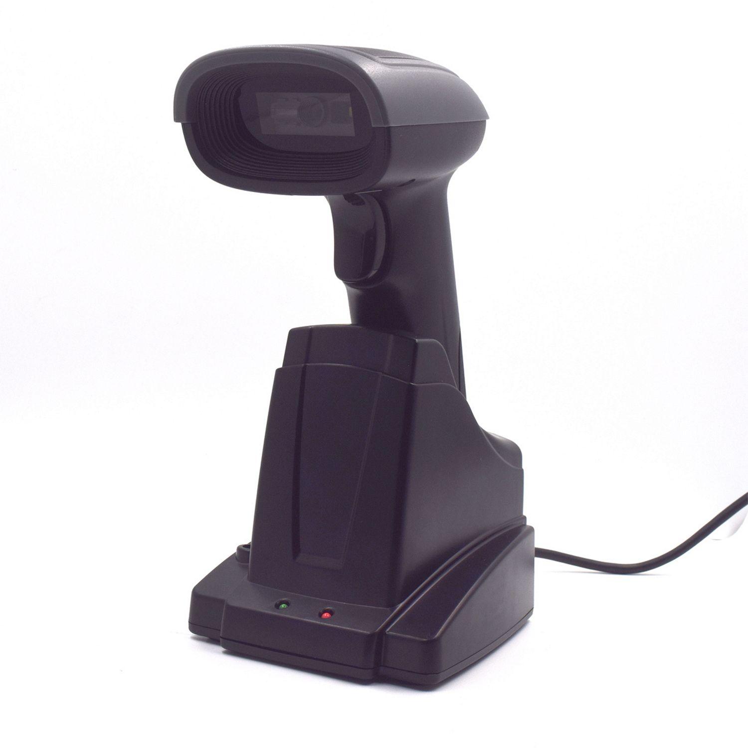 Leitor de Códigos de Barras EWENT EW3440 (Bluetooth, RF Wireless, USB - 1D/2D - Com fios e sem fios - Preto)