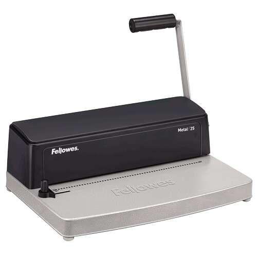 Encadernadora de Espiral Metálico FELLOWES Metal 25 (Preto e Cinzento)