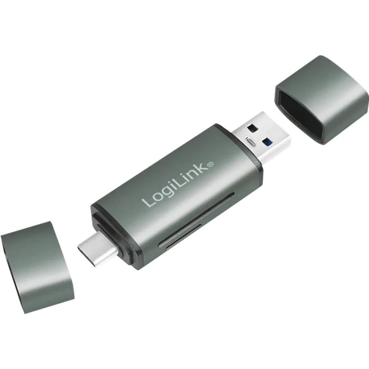 Leitor de Cartões de Memória LOGILINK CR0043 (USB 3.2 Gen 1 - SD e microSD)