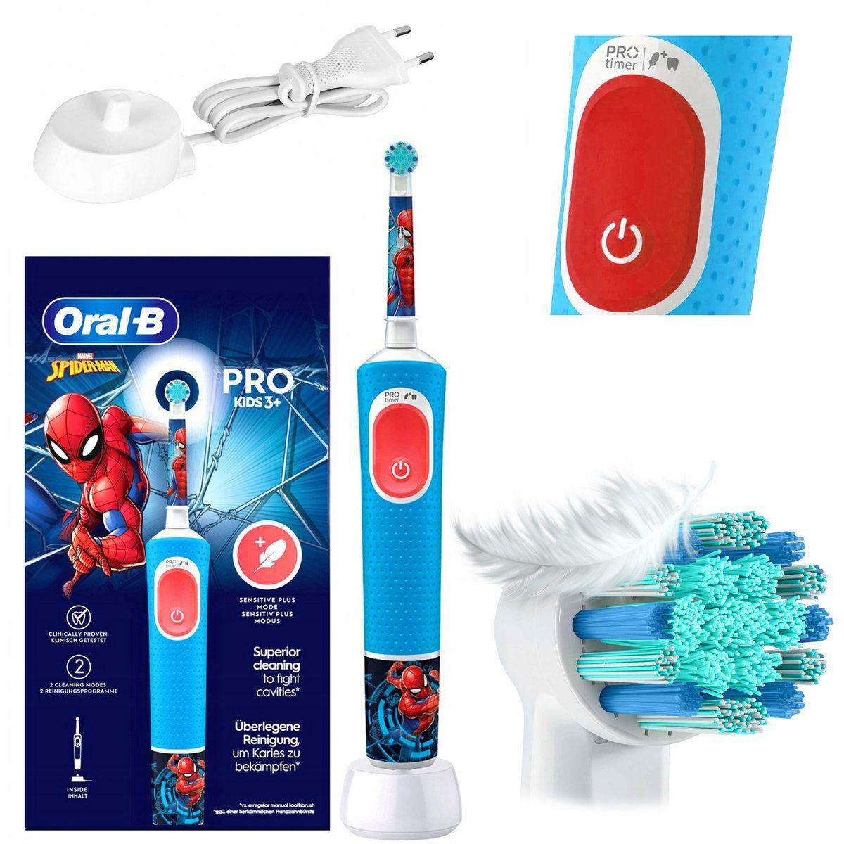 Escova de Dentes Elétrica ORAL-B Vitality Pro 103 Kids Spiderman (Azul)