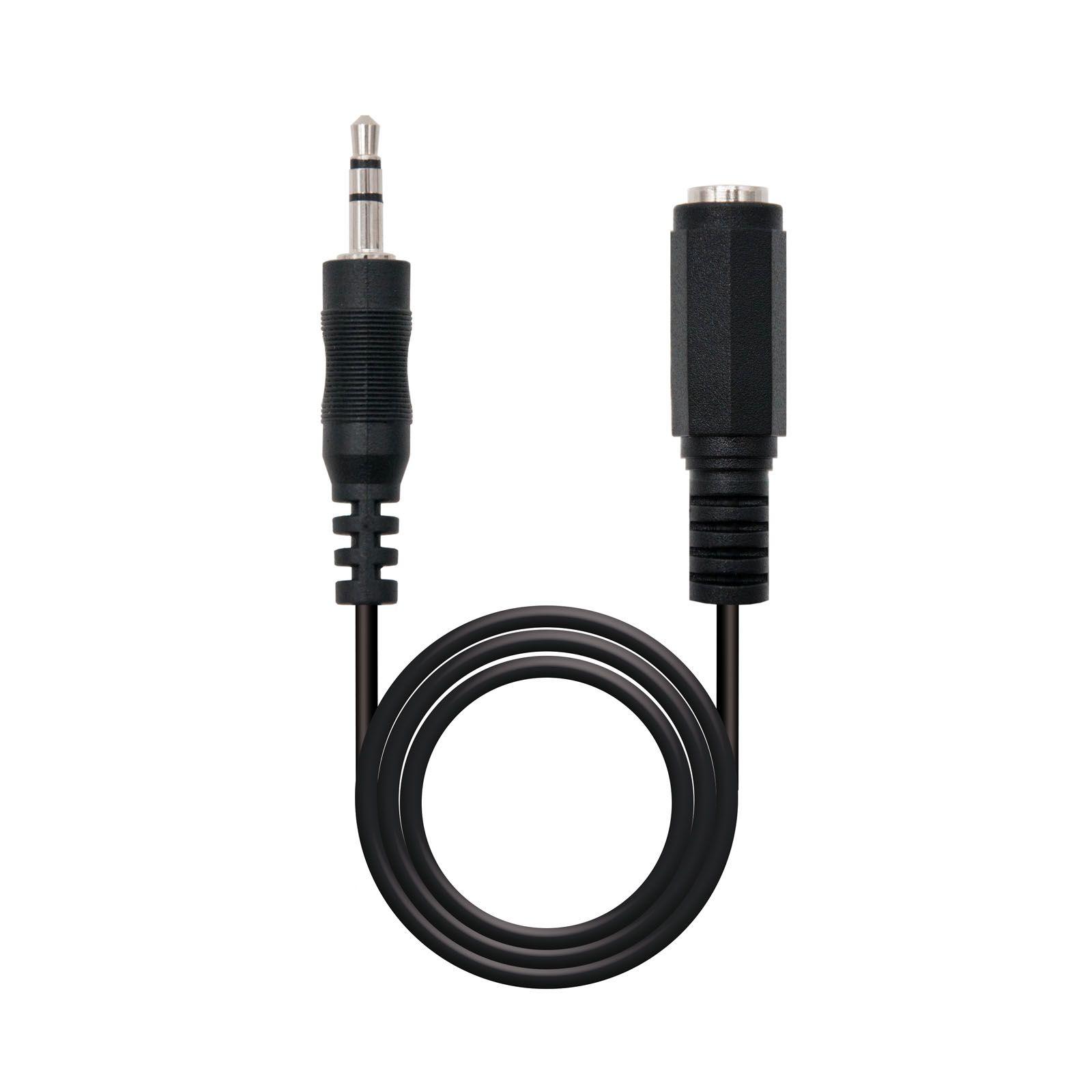 Cabo de Extensão Áudio NANO CABLE 10.24.0203 (3 m - 3.5mm - Preto)