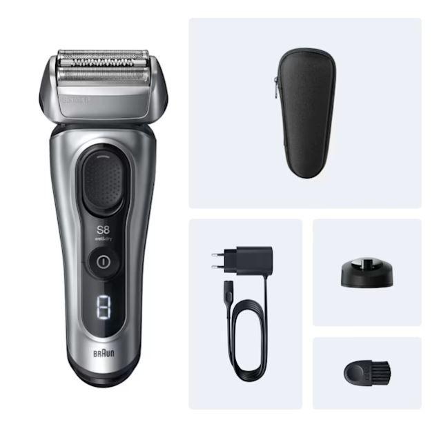 Máquina de Barbear BRAUN Series 8 8617S (Cinzento)