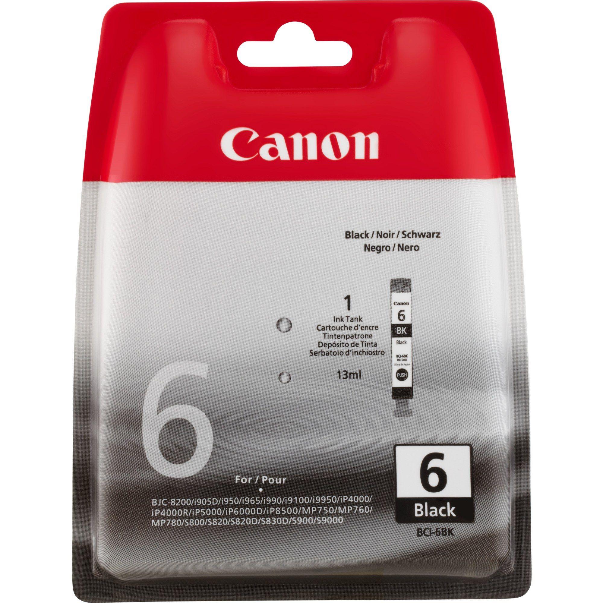 Tinteiro CANON BCI-6BK (2000 páginas - Preto)