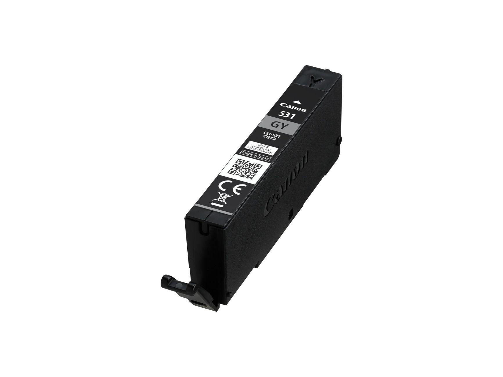 Tinteiro CANON CLI-531GY 6122C001 (400 páginas - Cinzento)