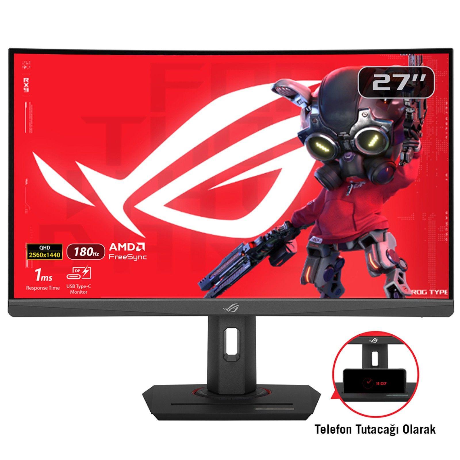 Monitor ASUS ROG Strix XG27WCS (27" - VA - 180 Hz - Preto) — imagem 1