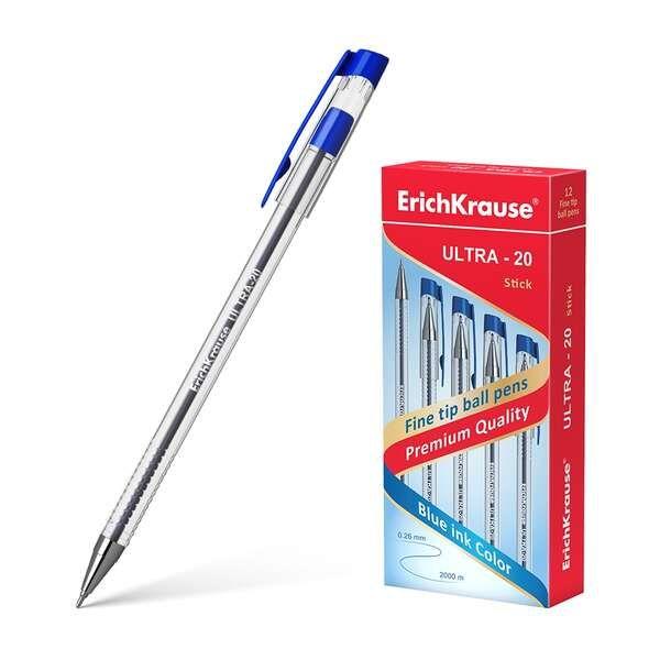 Caneta Esferográfica ERICHKRAUSE Ultra-20 (Azul)