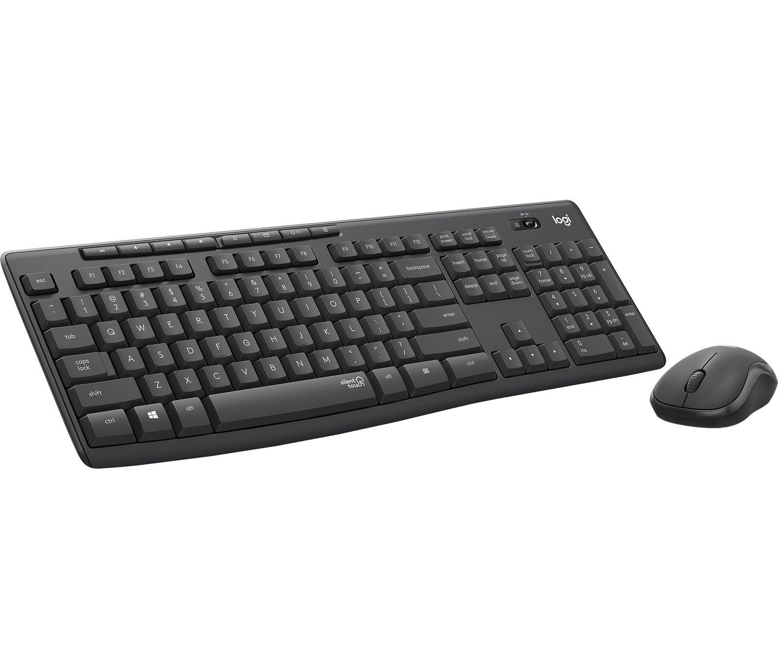 Conjunto Teclado e Rato LOGITECH MK295 Silent (Estados Unidos - Tamanho completo - RF Wireless - Grafite) — imagem 1