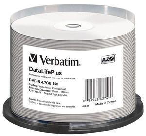 DVD-R VERBATIM DataLifePlus Professional 43744 (Branco)