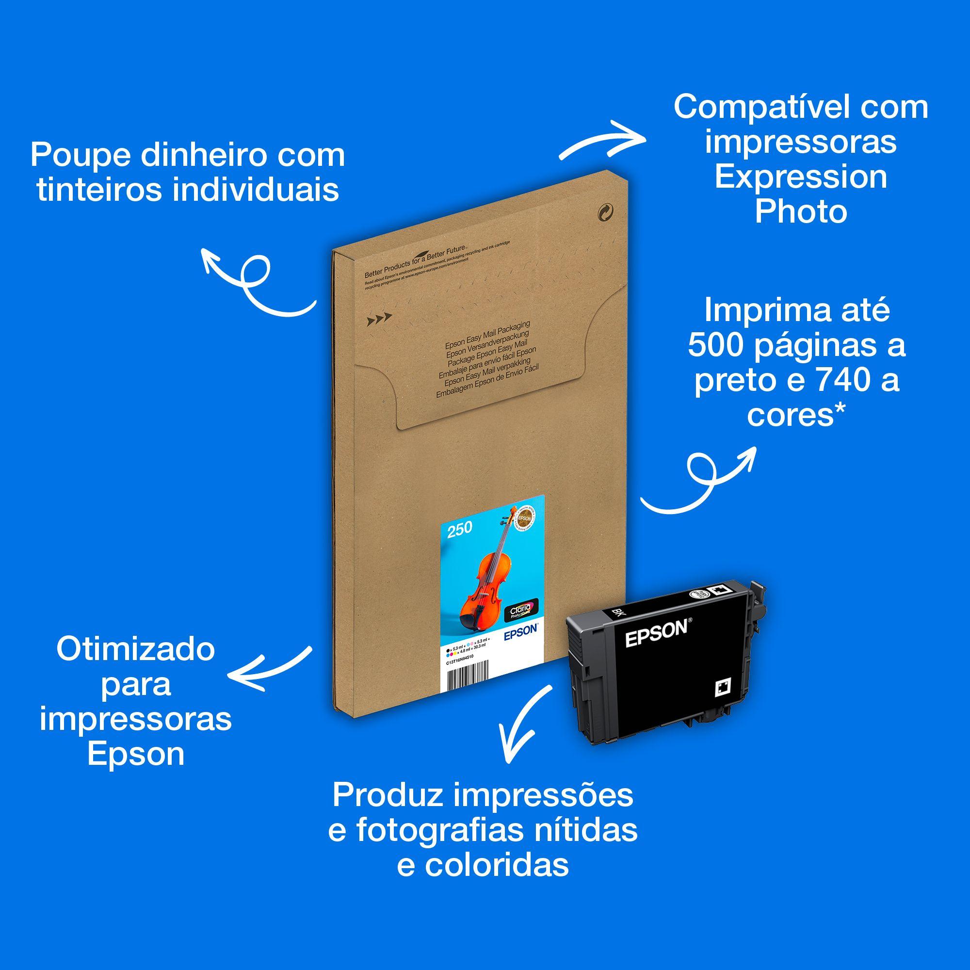 Multipack de Tinteiros EPSON 250 Violino (C11CL95402)
