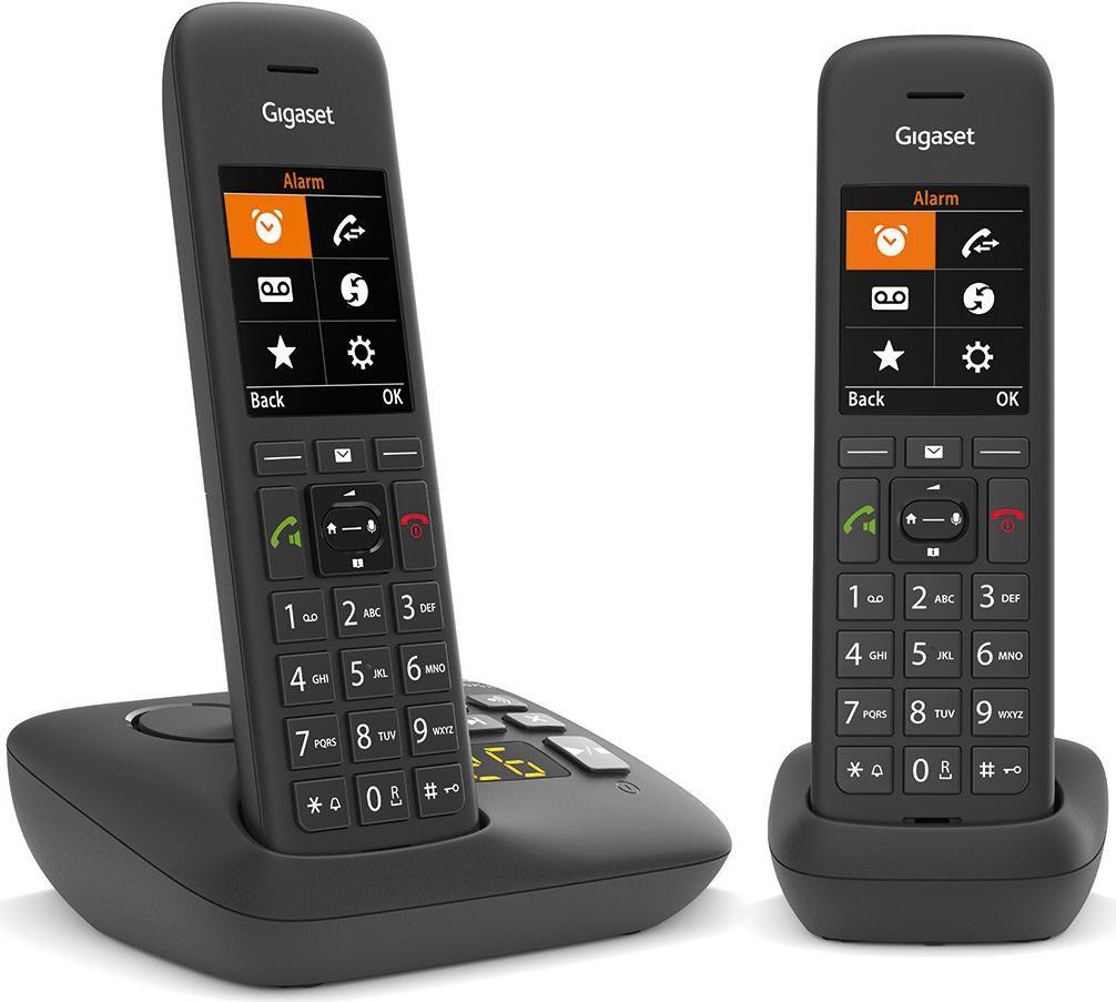 Telefone Sem Fios GIGASET C575A Duo (17 h - Preto)