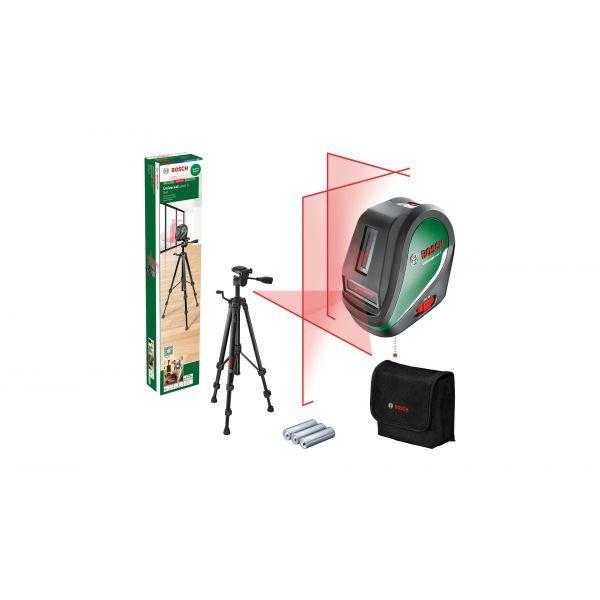 Nível Laser de Linhas Cruzadas BOSCH UniversalLevel 3 Set (Preto e Verde)