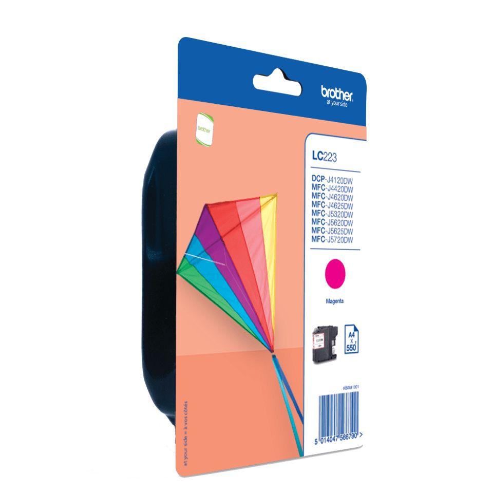 Tinteiro BROTHER LC223MBP (550 páginas - Magenta)