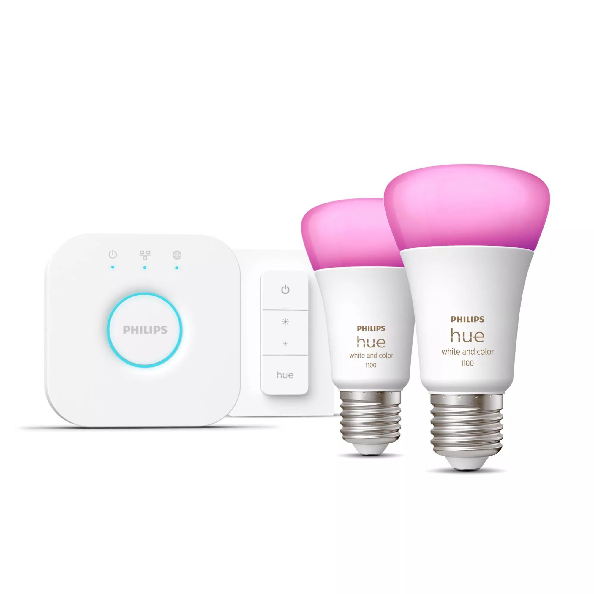 Kit de Iluminação Inteligente PHILIPS Hue White and Color Ambiance 929002468805 (Branco)