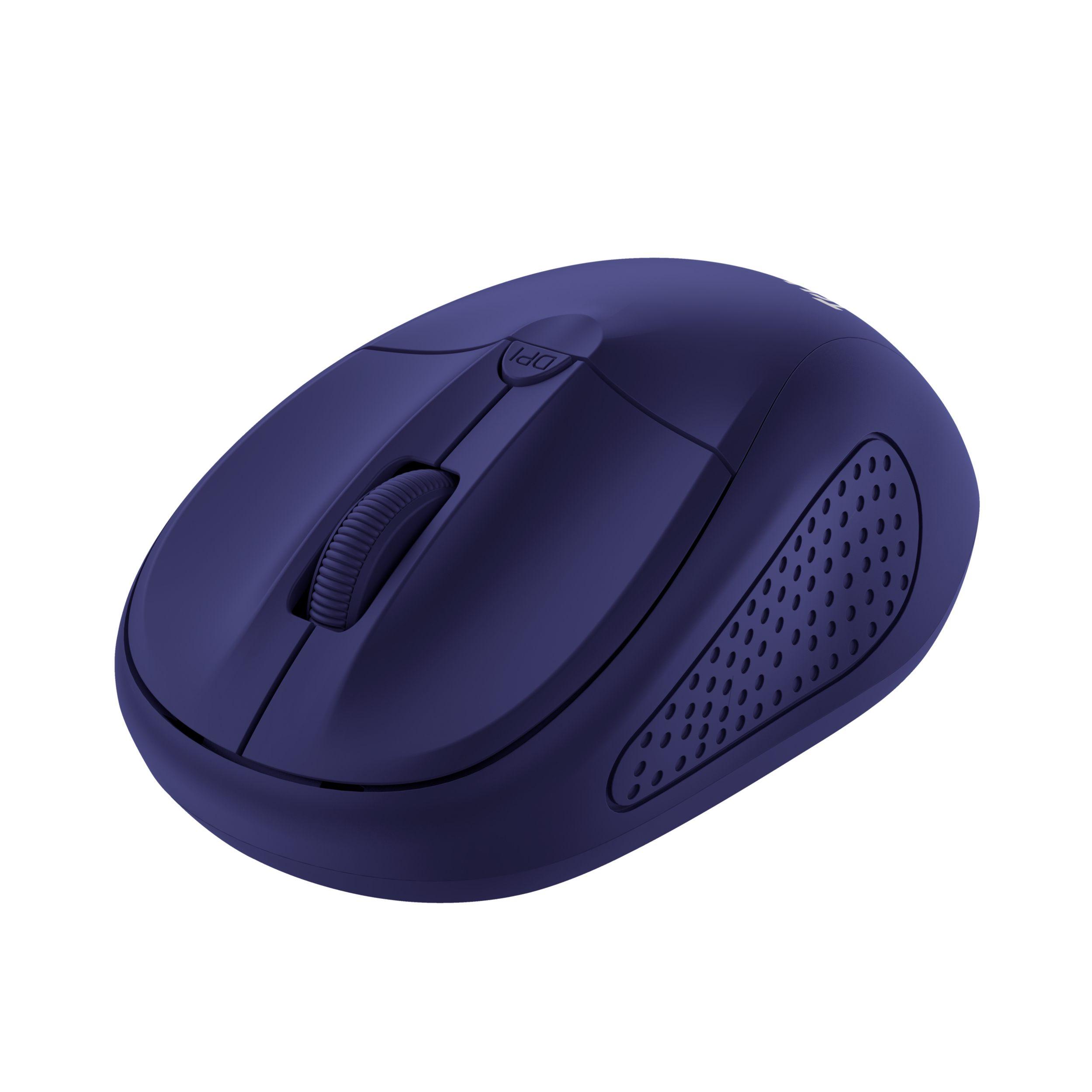 Rato TRUST Primo (Ambidestro - 1600 DPI - Ótico - Azul)