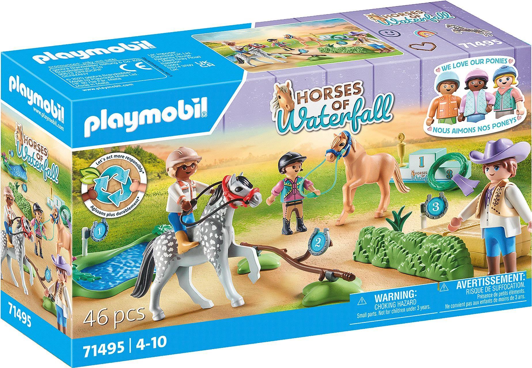 Conjunto de Torneio de Póneis PLAYMOBIL Horses of Waterfall 71495 (4 a 10 anos - Multicor)