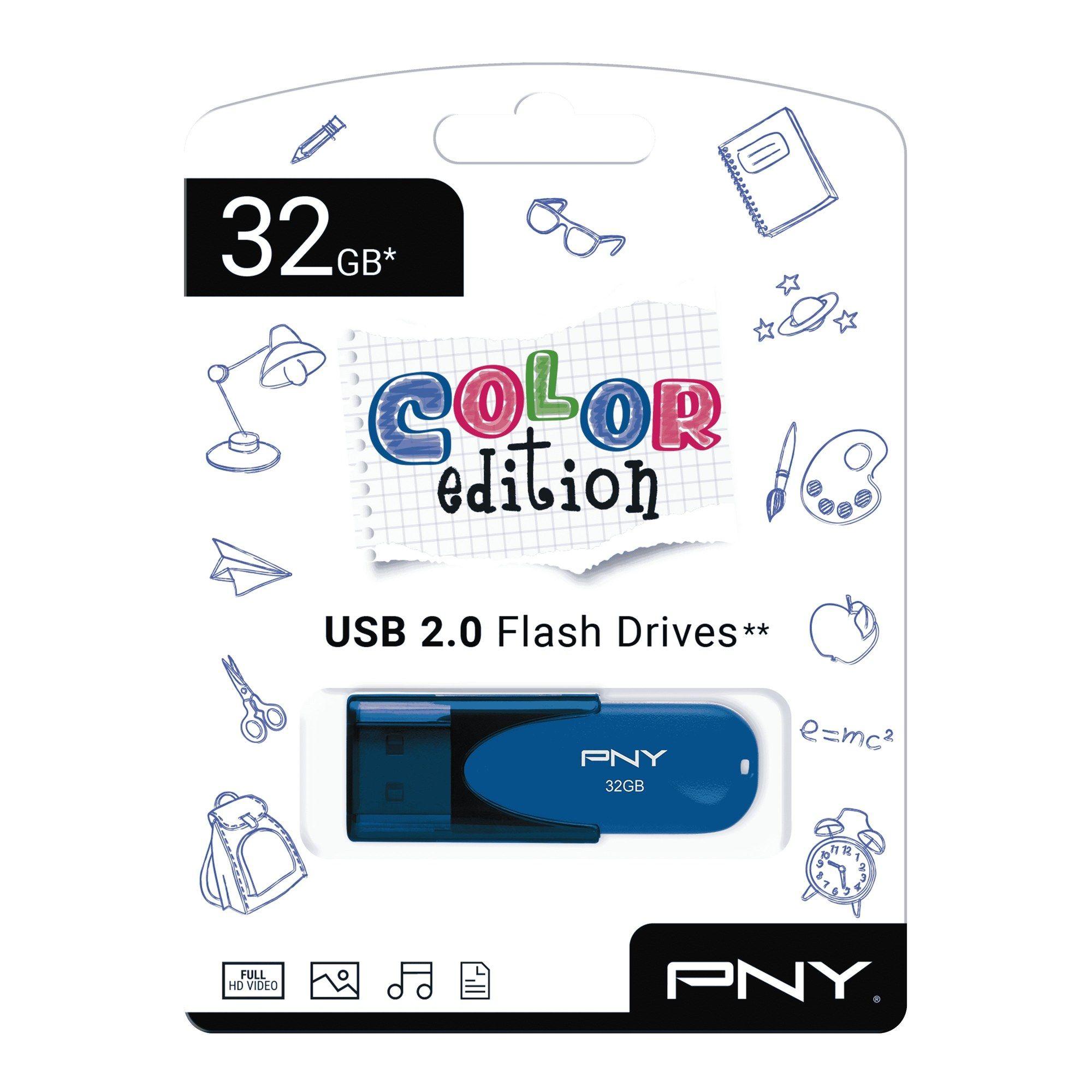 Pen USB PNY Color Edition (USB 2.0 - Azul), imagem 1