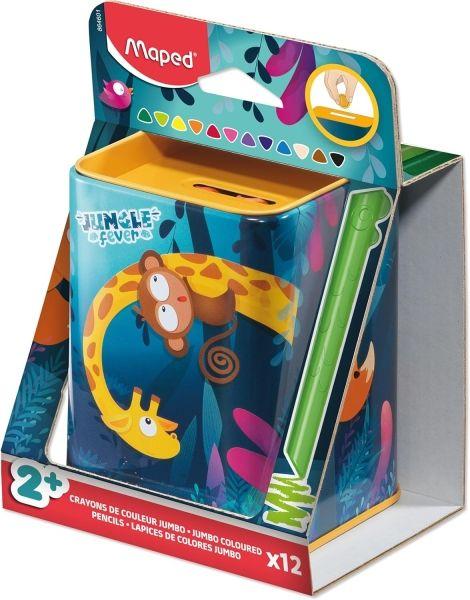 Lápis de Cor MAPED Color'Peps Infinity Jumbo Jungle (Metal - Cores Sortidas)