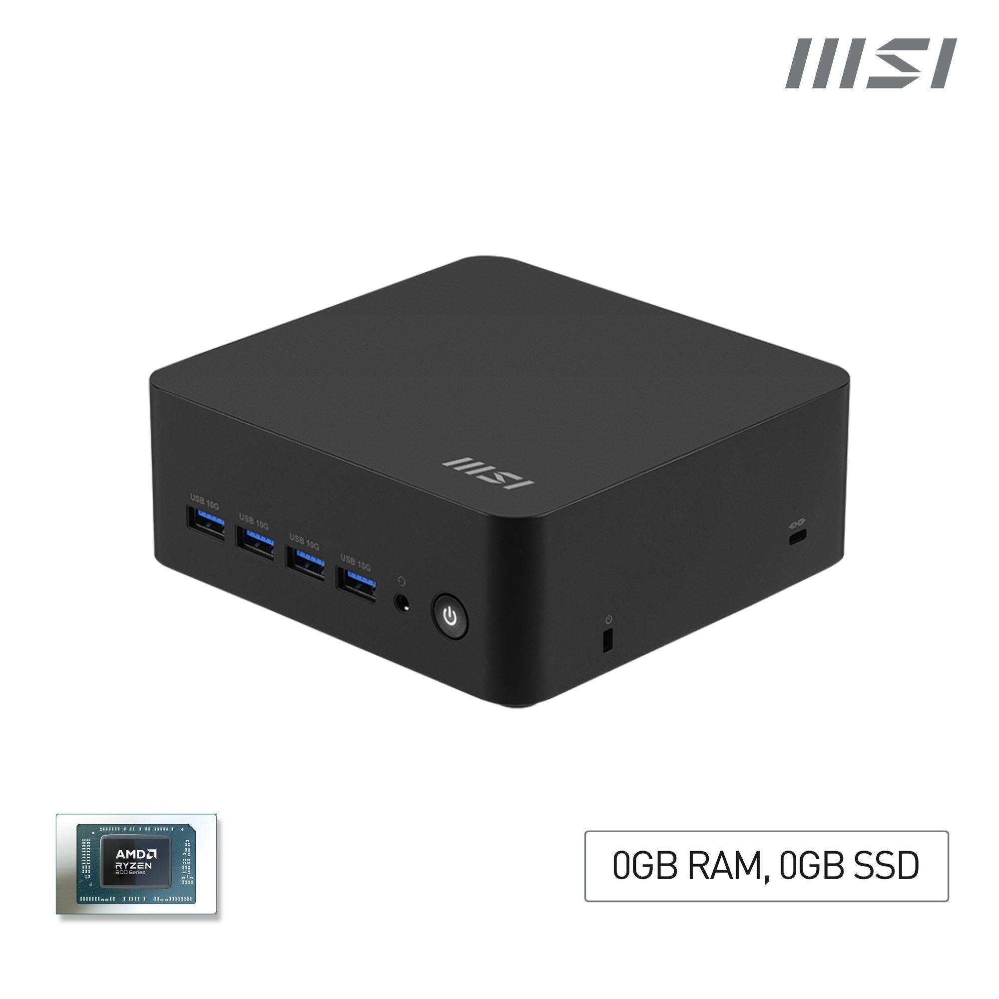 Mini PC Barebone MSI Cubi Z AI 8M-006BEU (AMD Ryzen 7 - AMD Ryzen 7 8845HS - Preto)