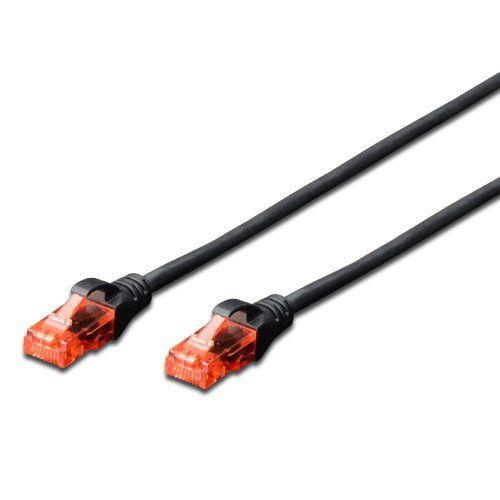 Cabo de Rede EWENT IM1002 (0,5 m - RJ-45 - Preto)