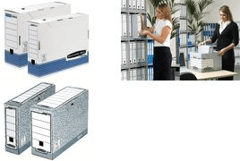 Caixa de Ficheiro Definitivo FELLOWES Bankers Box System (Cartão 100% reciclado - Azul)