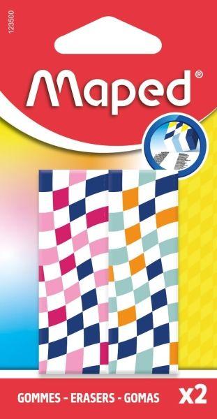 Pack de 2 Borrachas MAPED Damero (Cores Sortidas)