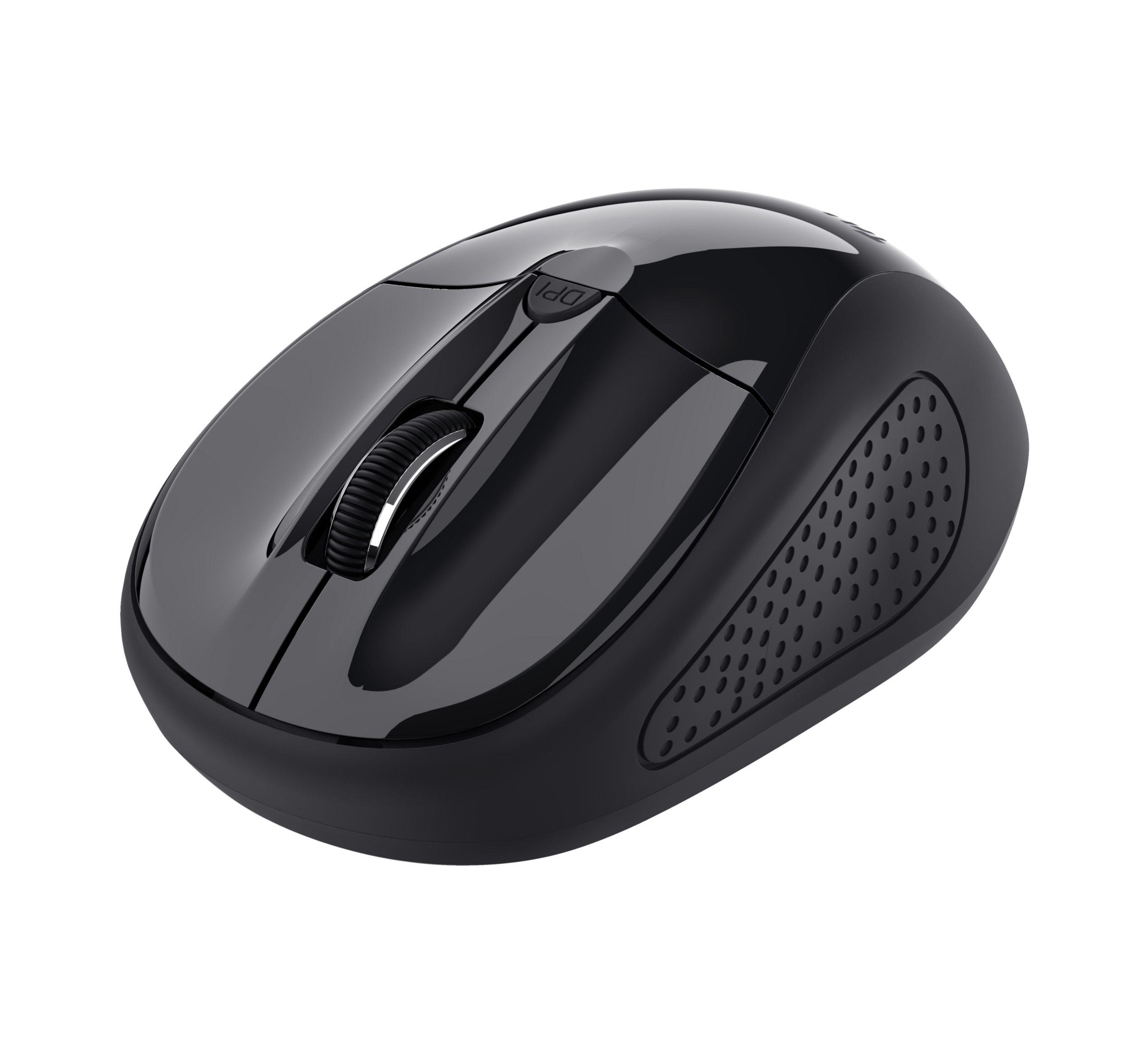 Rato TRUST 24658 (Ambidestro - 1600 DPI - Ótico - Preto)