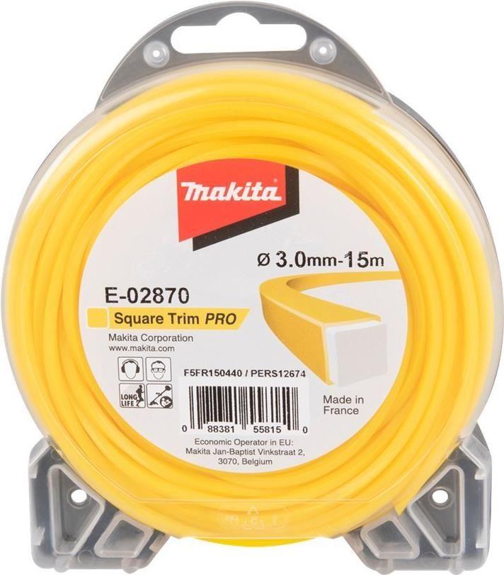 Fio de Nylon Quadrado para Roçadora MAKITA E-02870 (Nylon), imagem 1