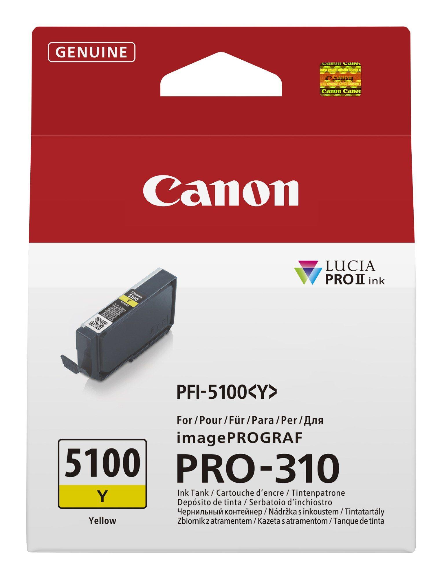 Tinteiro CANON PFI-5100 Y (Amarelo)