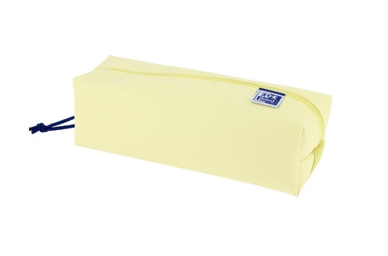 Estojo OXFORD Live & Go Quadrado Grande (Acolchoado - Amarelo)