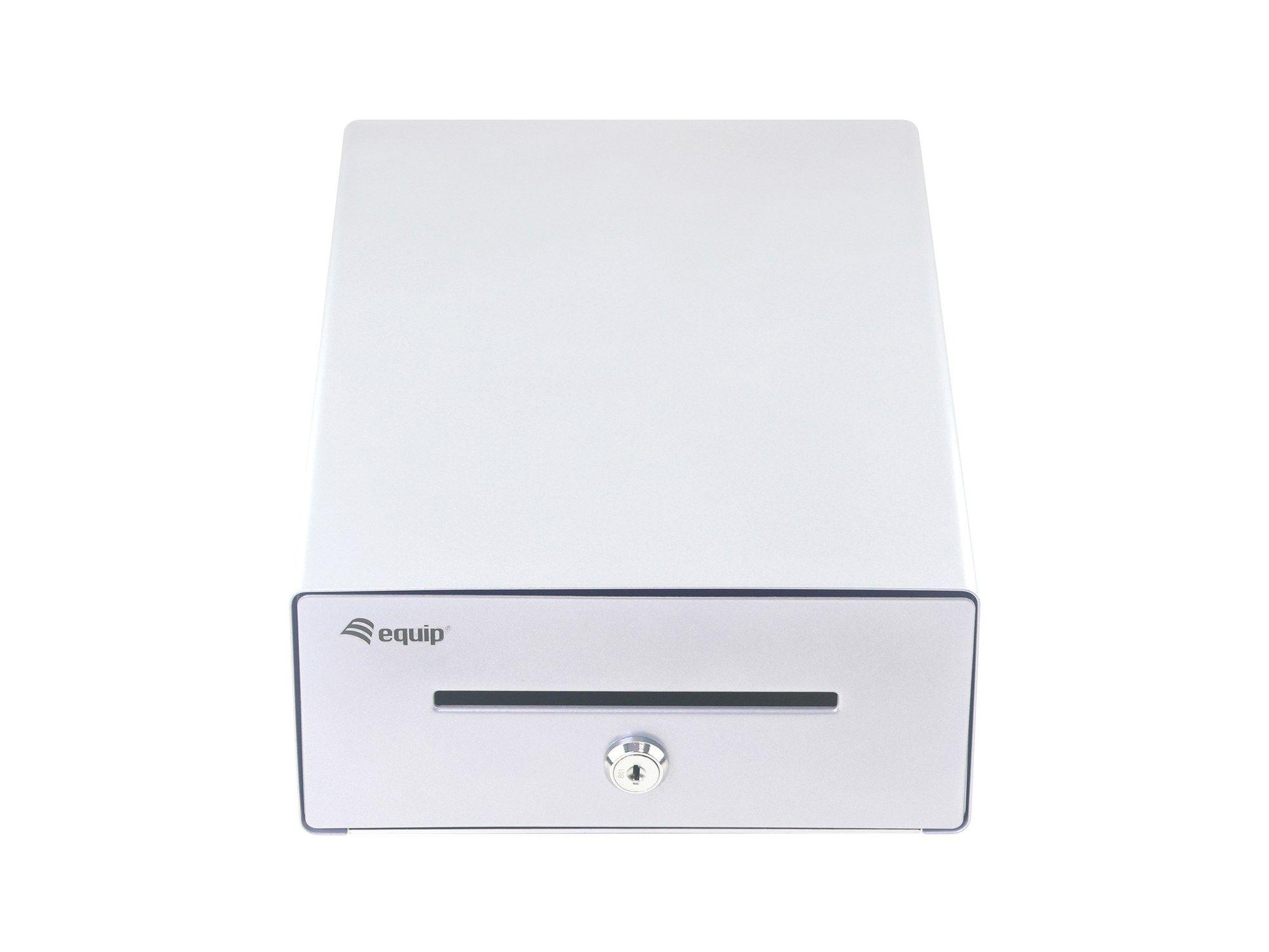 Gaveta de Dinheiro EQUIP 351012 (Manual e Automática - 230 x 338 x 110 mm - Prateado)