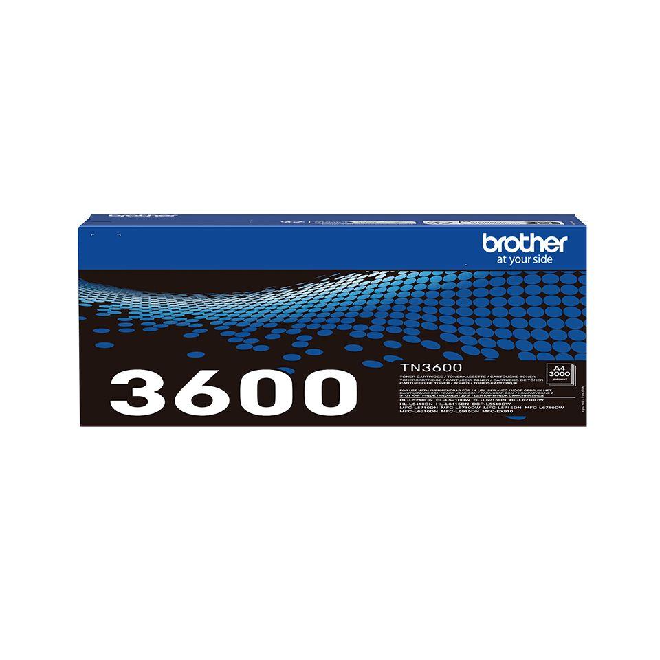 Toner BROTHER TN-3600 (3000 páginas - Preto)