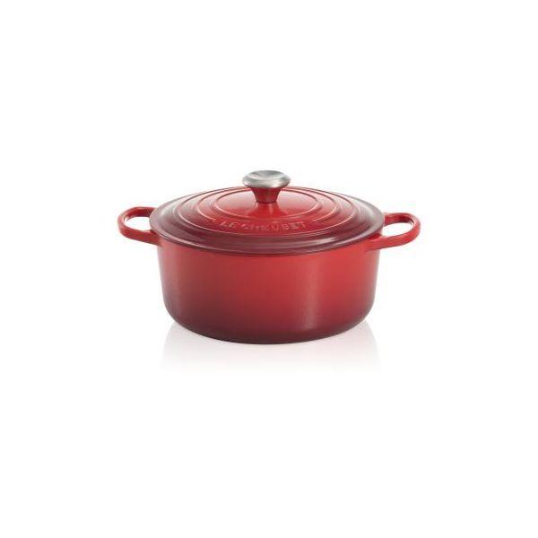 Caçarola Redonda LE CREUSET Signature (Ferro fundido - Cereja)