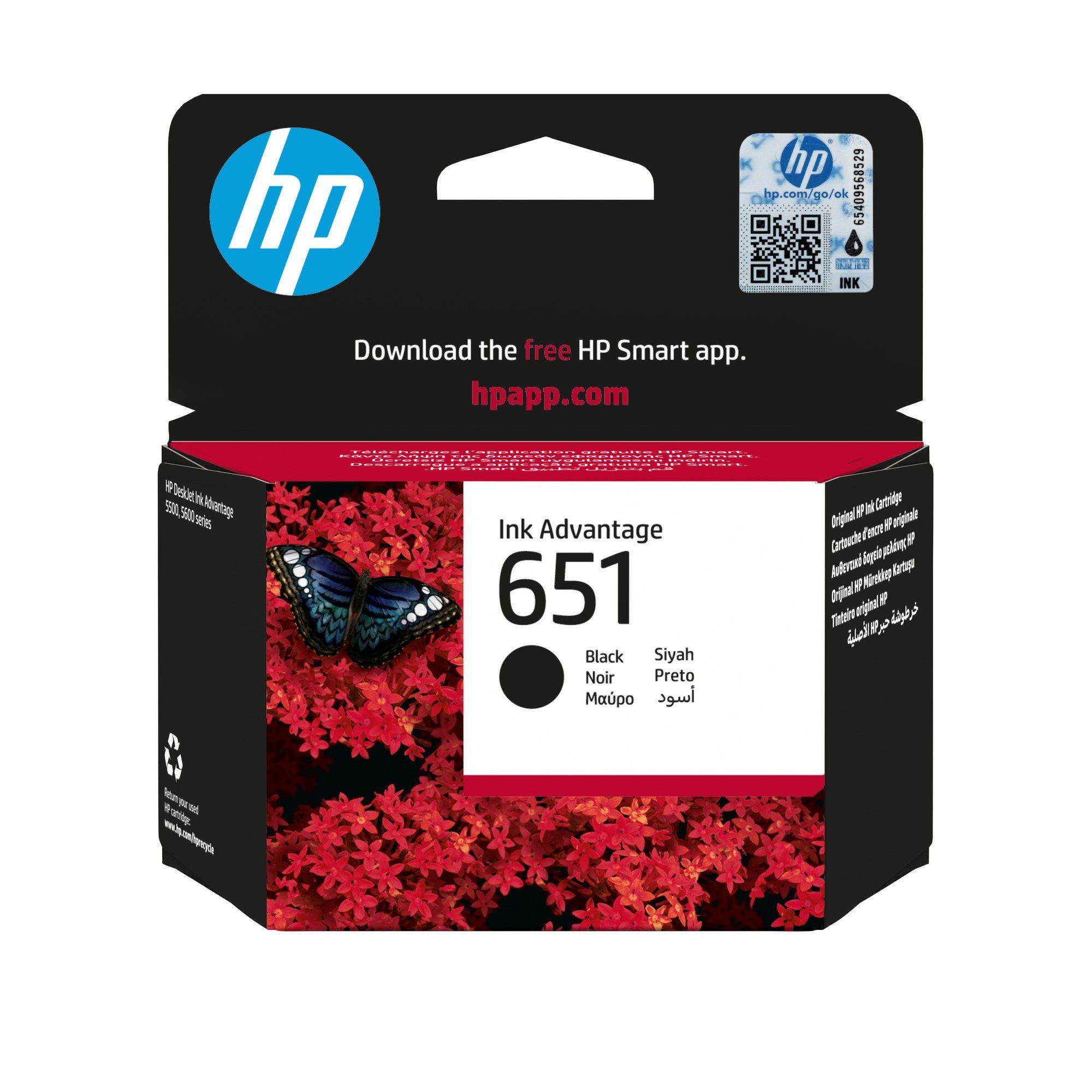 Tinteiro HP 651 C2P10AE (600 páginas - Preto)