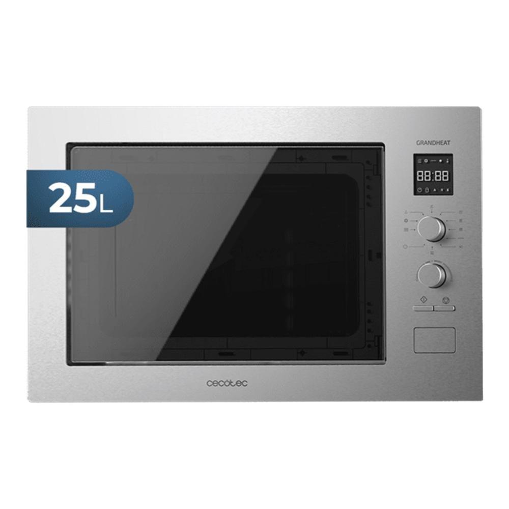 Micro-ondas de Encastre CECOTEC GrandHeat 2550 Built-In Steel (1320 W - 850 W - 1200 W - Preto e Inox)