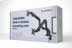 Suporte de Monitor GEMBIRD MA-DA2-02 (2 monitores 17–32" - Mola a gás - Preto)