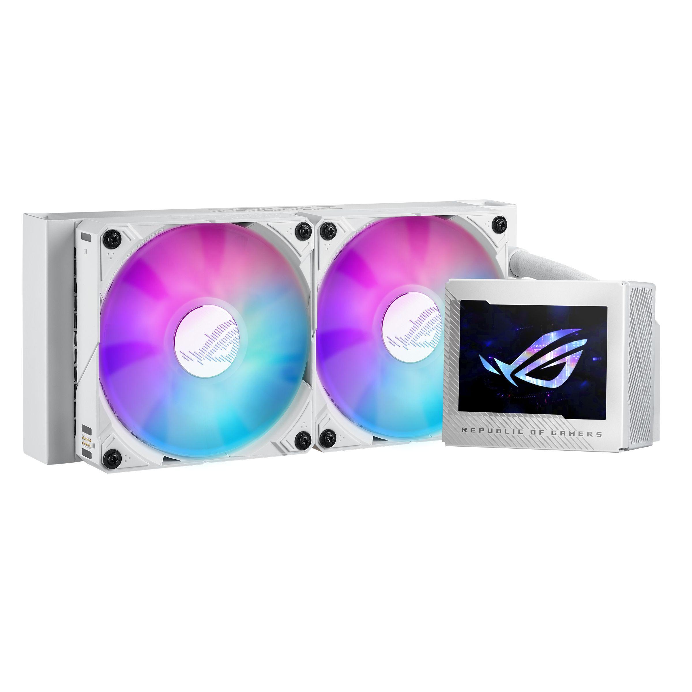 Refrigeração Líquida All-in-One ASUS ROG RYUJIN III 240 ARGB White Edition (12 cm - 2 ventoinhas - 2200 RPM - Branco) — imagem 1